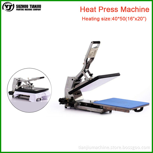 Hydraulic Automatic Open Flatbed T-shirt heat press machine 40CM*50CM(16"X20")